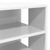 vidaXL Shoe Cabinet with Shelf 2 pcs White Engineered Wood