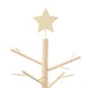vidaXL Wooden Christmas Tree with Stand Natural 125 cm Solid pine wood