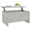 vidaXL Coffee Table Concrete Grey 80x55.5x41.5 cm Engineered Wood