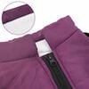 vidaXL Dog Coat with Harness Purple L36 Fleece and Polyester