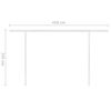 vidaXL Automatic Retractable Awning with Posts 4x3 m Anthracite