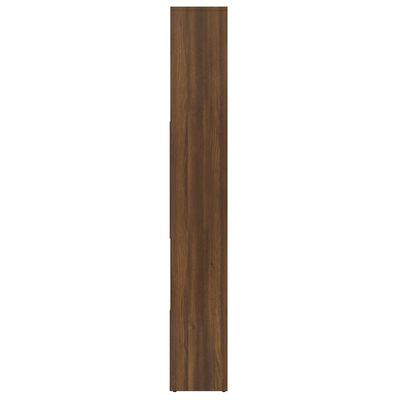vidaXL Book Cabinet Brown Oak 67x24x161 cm Engineered Wood