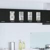 vidaXL Hanging Cabinet 2 pcs Black Oak 60 x 31 x 40 cm Engineered Wood