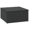 vidaXL Garden Lounge Set Black Poly Rattan
