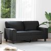 vidaXL 2-Seater Sofa Black 120 cm Faux Leather