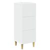 vidaXL Drawer Cabinet White 33 x 34.5 x 90 cm Engineered Wood