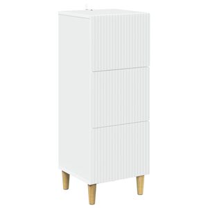 vidaXL Drawer Cabinet White 33 x 34.5 x 90 cm Engineered Wood
