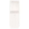 vidaXL Book Cabinet/Room Divider White 51x25x70 cm Solid Wood Pine