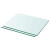 vidaXL Glass Panel | Set of 2 | Clear | Tempered glass | 30x20 cm | Durable