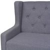 vidaXL Sofa Set 2 Pieces Fabric Grey