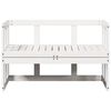 vidaXL Garden Sofa Bench Extendable White Solid Wood Pine