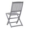 vidaXL Folding Outdoor Chairs 8 pcs Solid Acacia Wood
