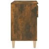 vidaXL Shoe Cabinet Smoked Oak 70x36x60 cm Engineered Wood