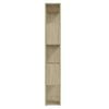 vidaXL Book Cabinet Room Divider Sonoma Oak 80x24x155 cm Engineered Wood