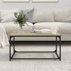 vidaXL Coffee Table Sonoma Oak 80x50x40 cm Engineered Wood and Iron