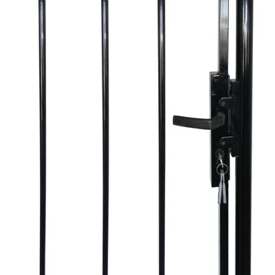 vidaXL Fence Gate with Hoop Top (single) 100 x 198 cm