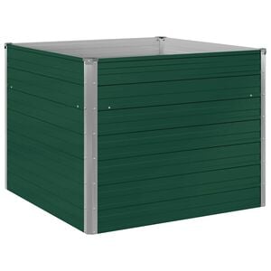 vidaXL Raised Garden Bed | Green | Galvanised Steel | Large | Durable