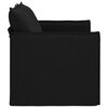 vidaXL Sofa Black 136 x 82 x 85 cm Fabric