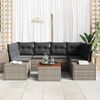 vidaXL Garden Sofa Set 7 pcs Grey