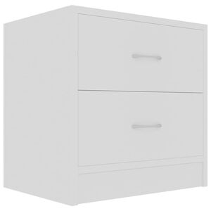 vidaXL Bedside Cabinet | White | Engineered Wood | 40 x 30 x 40 cm