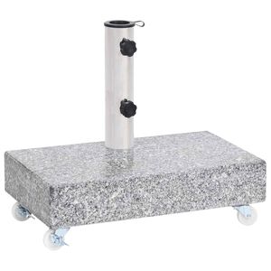 vidaXL Umbrella Base Light Grey 45x25x8,3 cm Granite