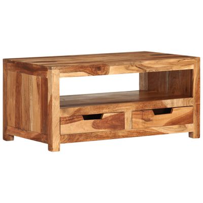 vidaXL Coffee Table 84x49x40 cm Solid Wood Acacia