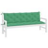 vidaXL Garden Bench Cushions 2pcs Green 180x50x7cm Oxford Fabric