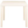 vidaXL Garden Table White 79x65x72 cm Plastic