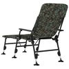 vidaXL Fishing Bedchair with Adjustable Mud Legs Foldable Camouflage
