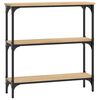 vidaXL Console Table Sonoma Oak 75x22.5x75 cm Engineered Wood