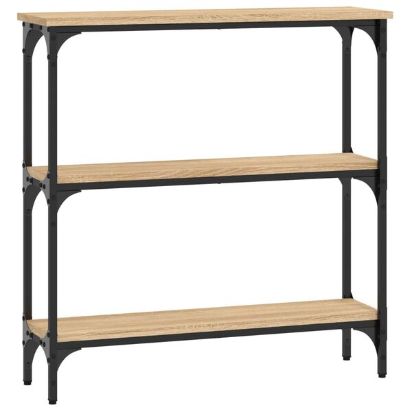 vidaXL Console Table Sonoma Oak 75x22.5x75 cm Engineered Wood