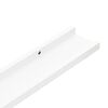 vidaXL Wall Shelves 2 pcs White 115x9x3 cm