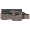vidaXL Garden Sofa Set 6 pcs Poly Rattan