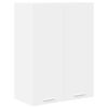 vidaXL Hanging Cabinet with Door White 60 x 31 x 80 cm Engineered Wood
