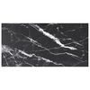 vidaXL Table Top Black 100x50 cm 6mm Tempered Glass with Marble Design