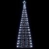 vidaXL LED Christmas Tree Cool White 100.5 x 100.5 x 304 cm Iron