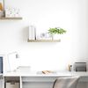 vidaXL Floating Wall Shelf Oak 60x23.5x3.8 cm MDF