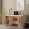 vidaXL Desk 140x50x75 cm Solid Wood Pine