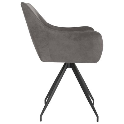 vidaXL Dining Chairs 4 pcs Dark Grey Velvet