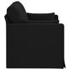 vidaXL Sofa Black 139 x 78 x 80 cm Fabric