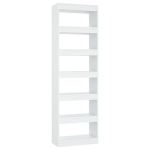vidaXL Book Cabinet/Room Divider White 60x30x198 cm