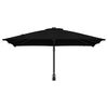 vidaXL Garden Parasol Black 248.5 x 247.5 x 160 cm Polyester and Steel