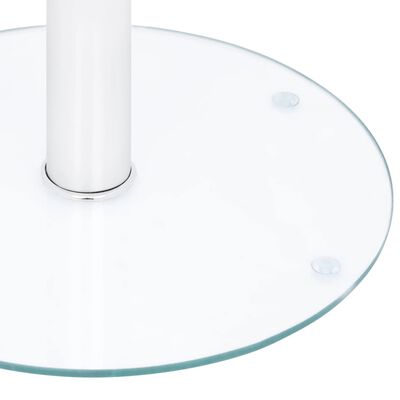 vidaXL Coffee Table Transparent 40 cm Tempered Glass