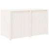 vidaXL Outdoor Kitchen Cabinet White 106x55x64 cm Solid Wood Pine