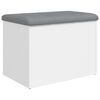 vidaXL Storage Bench White 62x42x45 cm Engineered Wood