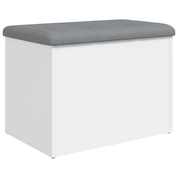 vidaXL Storage Bench White 62x42x45 cm Engineered Wood