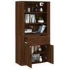 vidaXL Highboard Brown Oak Engineered Wood