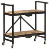 vidaXL Kitchen Trolley 87x36x81 cm Solid Mango Wood
