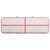 vidaXL Inflatable Gymnastics Mat with Pump 300x100x15 cm PVC Pink