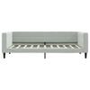 vidaXL Daybed with Trundle without Mattress Light Grey 90x190 cm
